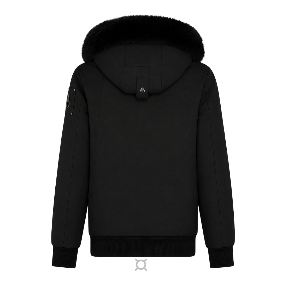 VAULT - Moose Knuckles Black Fur Jacket