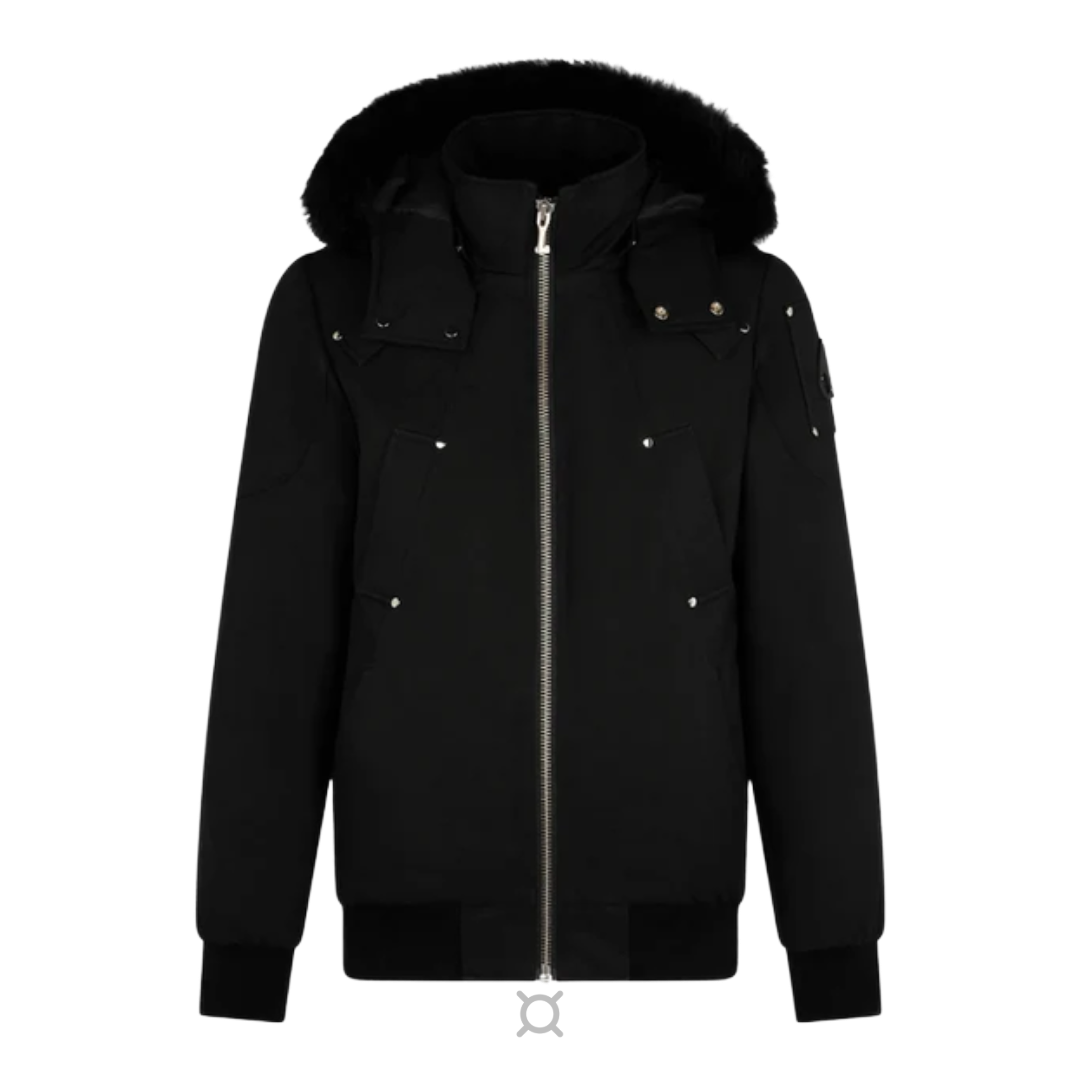 VAULT - Moose Knuckles Black Fur Jacket